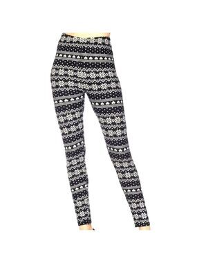 LEGGINGS DEPOT KID'S Winter Snowflake Fair Isle Knit Print  Leggings SIZE SMALL
